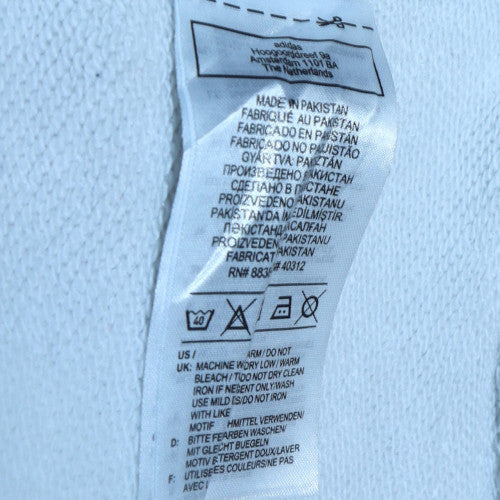 Mens UK Size M adidas White Pullover Sweatshirt