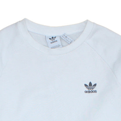Mens UK Size M adidas White Pullover Sweatshirt