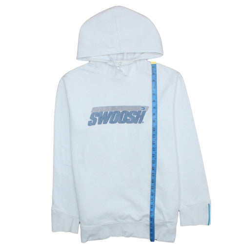 Mens UK Size L Nike White Pullover Hoodie