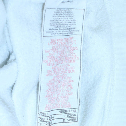 Mens UK Size L Nike White Pullover Hoodie