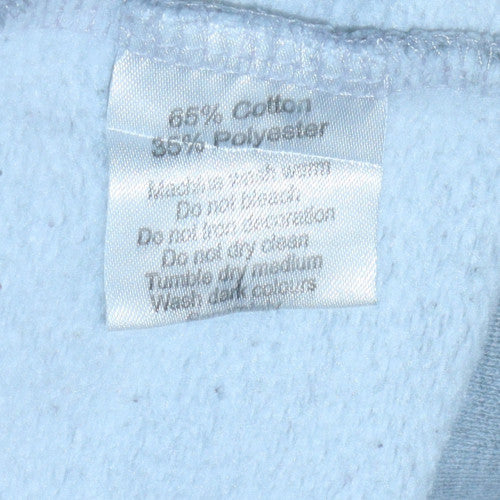 Mens UK Size L Cotton Ridge Grey Pullover Hoodie
