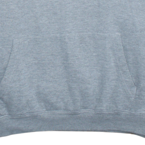 Mens UK Size L Cotton Ridge Grey Pullover Hoodie