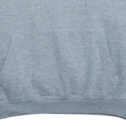 Mens UK Size L Cotton Ridge Grey Pullover Hoodie