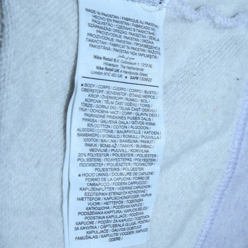 Mens UK Size M Nike Grey Pullover Hoodie