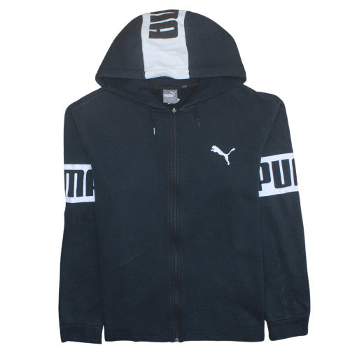 Mens UK Size L PUMA Black Full Zip Hoodie