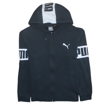 Mens UK Size L PUMA Black Full Zip Hoodie