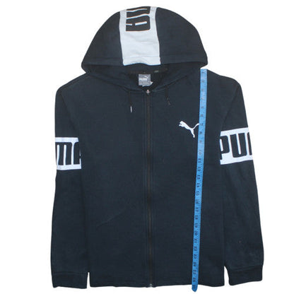 Mens UK Size L PUMA Black Full Zip Hoodie