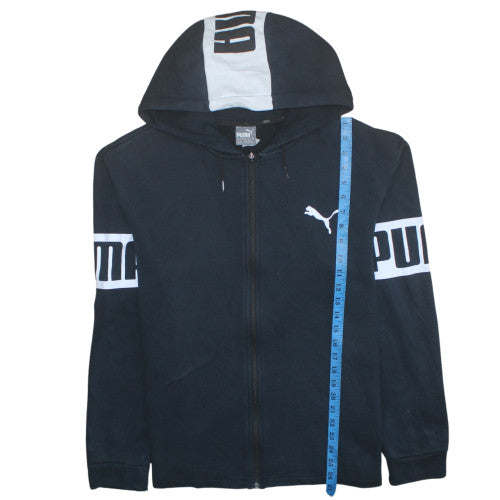 Mens UK Size L PUMA Black Full Zip Hoodie