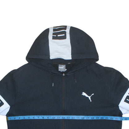 Mens UK Size L PUMA Black Full Zip Hoodie