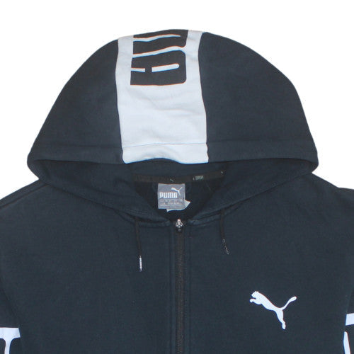 Mens UK Size L PUMA Black Full Zip Hoodie