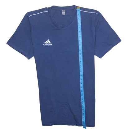 Adidas Men's Navy Blue Crew Neck Short Sleeve Cotton T-Shirt M
