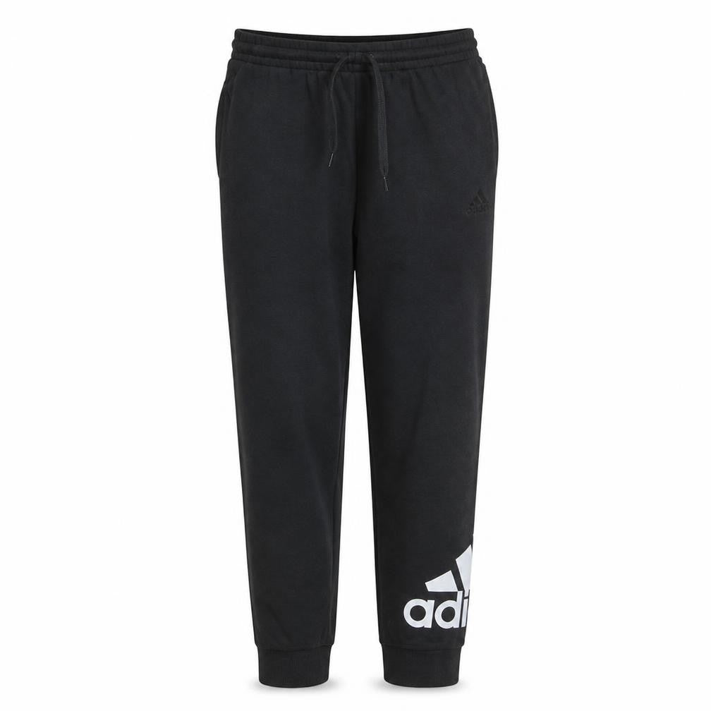 Front view of Adidas men’s black jogger trousers 2xs regular fit sportswear