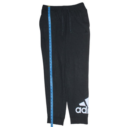 Adidas Mens Black Jogger Trousers 2XS Regular Fit Sportswear