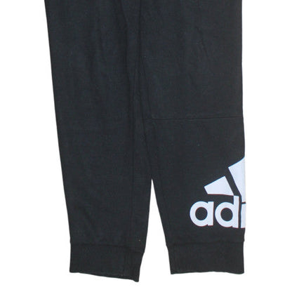 Adidas Mens Black Jogger Trousers 2XS Regular Fit Sportswear