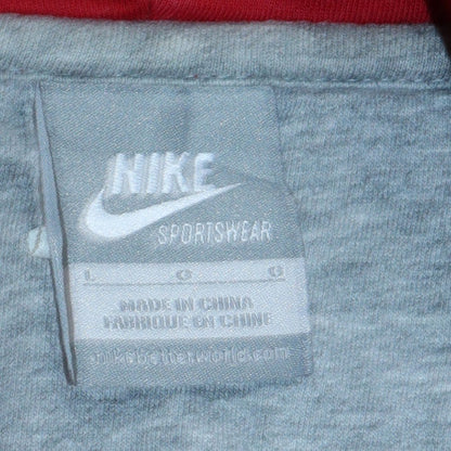 Mens UK Size L Nike Red Full Zip Hoodie