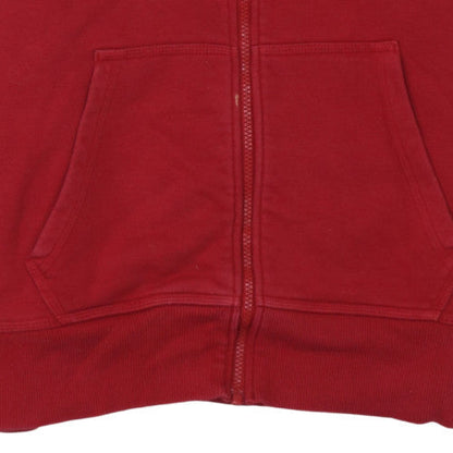 Mens UK Size L Nike Red Full Zip Hoodie