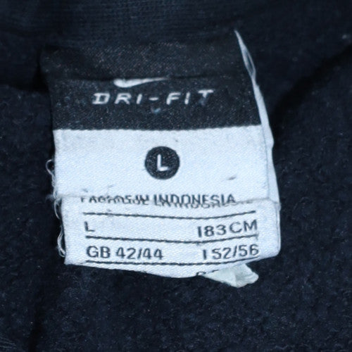 Mens UK Size L Nike Blue Pullover Hoodie