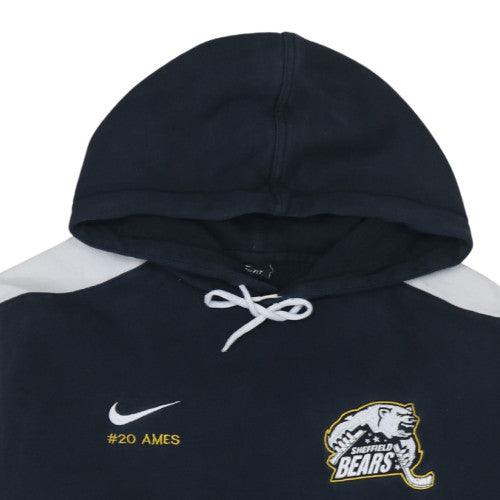 Mens UK Size L Nike Blue Pullover Hoodie