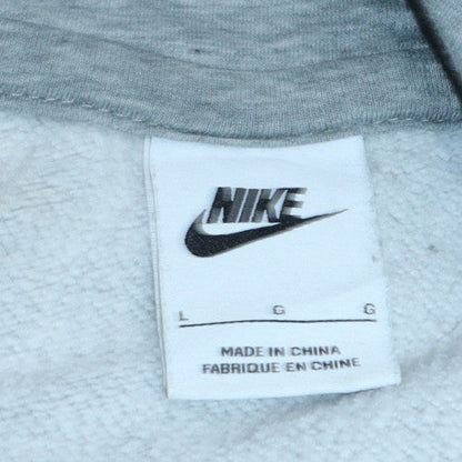 Mens UK Size L Nike Grey Pullover Hoodie