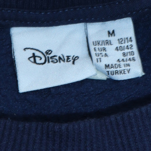 Teens UK Size M Disney Blue Pullover Sweatshirt