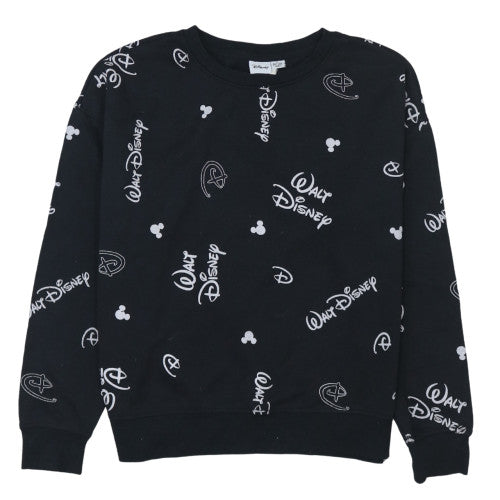 Womens UK Size XS Disney Black Pullover Sweatshirt