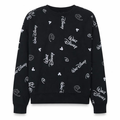 Womens UK Size XS Disney Black Pullover Sweatshirt