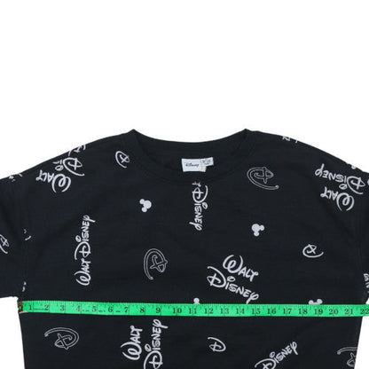 Womens UK Size XS Disney Black Pullover Sweatshirt