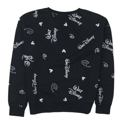 Womens UK Size XS Disney Black Pullover Sweatshirt