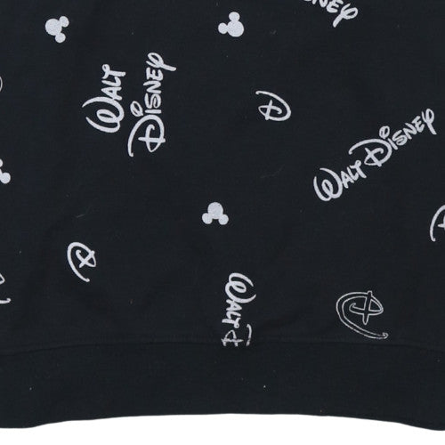 Womens UK Size XS Disney Black Pullover Sweatshirt