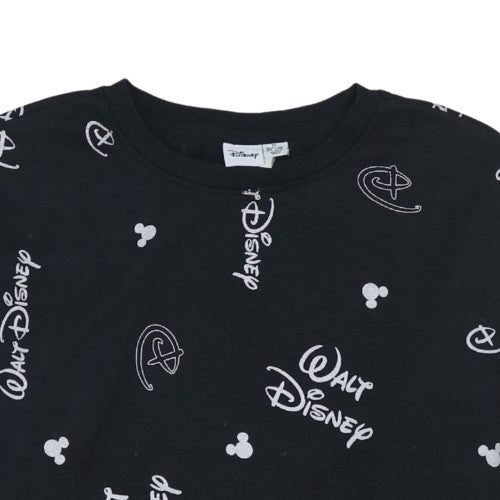 Womens UK Size XS Disney Black Pullover Sweatshirt