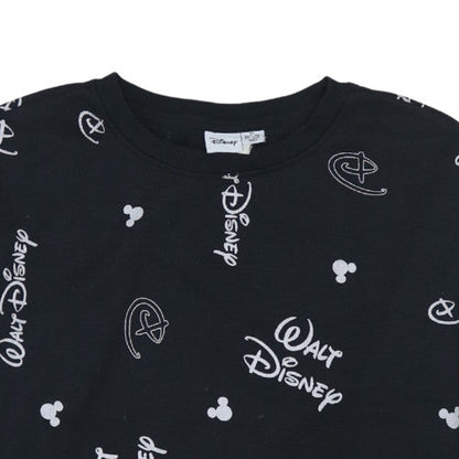 Womens UK Size XS Disney Black Pullover Sweatshirt