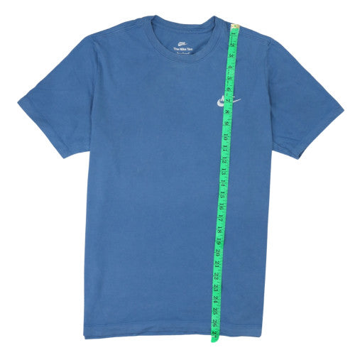 Nike Men's Blue Crew Neck Short Sleeve Cotton T-Shirt M