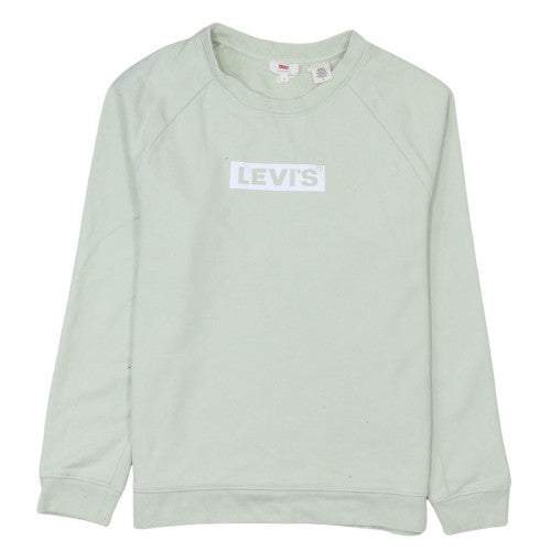 Mens UK Size M Levi's Green Pullover Sweatshirt