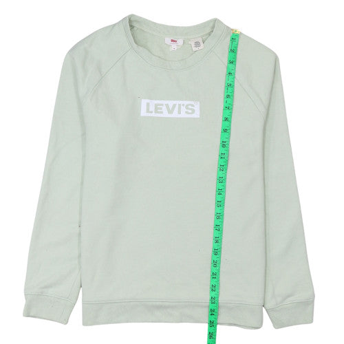 Mens UK Size M Levi's Green Pullover Sweatshirt