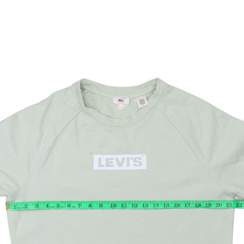 Mens UK Size M Levi's Green Pullover Sweatshirt