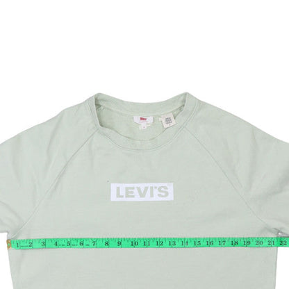 Mens UK Size M Levi's Green Pullover Sweatshirt