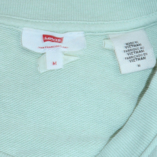 Mens UK Size M Levi's Green Pullover Sweatshirt