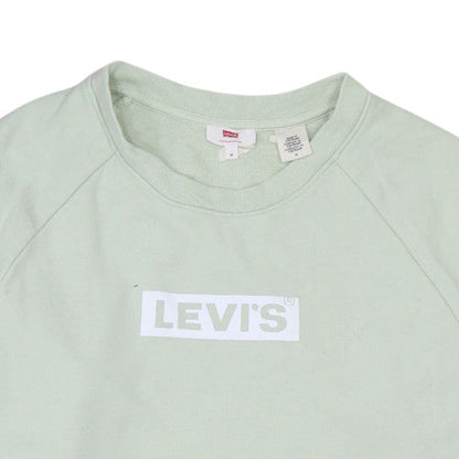Mens UK Size M Levi's Green Pullover Sweatshirt