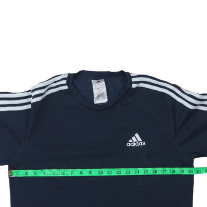 Mens UK Size S adidas Blue Pullover Sweatshirt