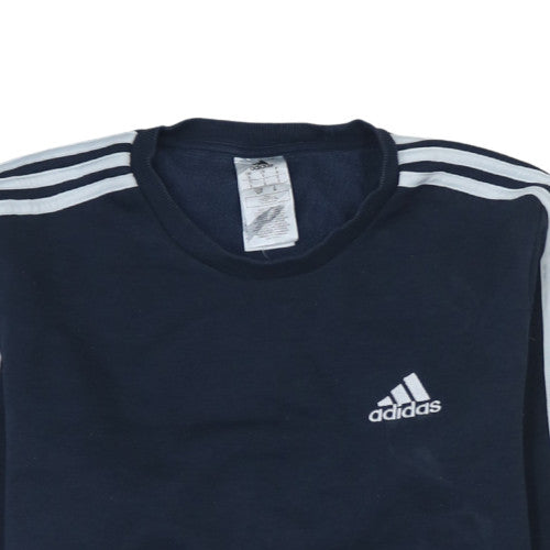 Mens UK Size S adidas Blue Pullover Sweatshirt