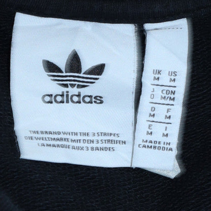 Mens UK Size M adidas Black Pullover Sweatshirt