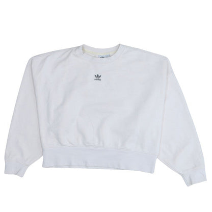Womens UK Size 10 adidas White Pullover Sweatshirt