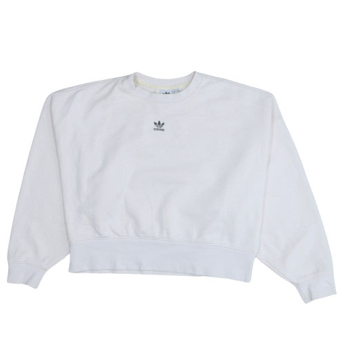 Womens UK Size 10 adidas White Pullover Sweatshirt