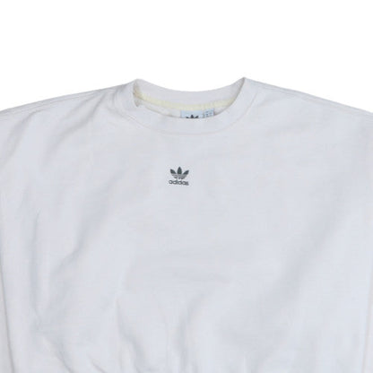 Womens UK Size 10 adidas White Pullover Sweatshirt