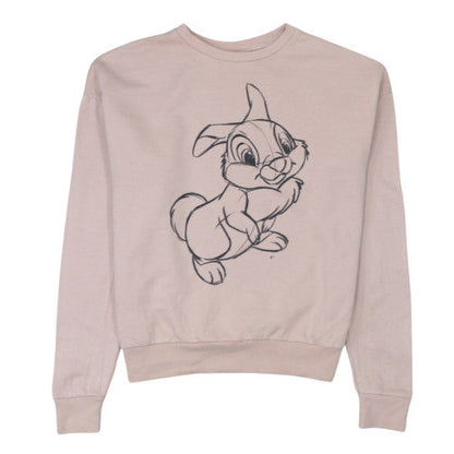 Womens UK Size S Disney Beige Pullover Sweatshirt