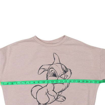 Womens UK Size S Disney Beige Pullover Sweatshirt