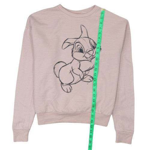 Womens UK Size S Disney Beige Pullover Sweatshirt