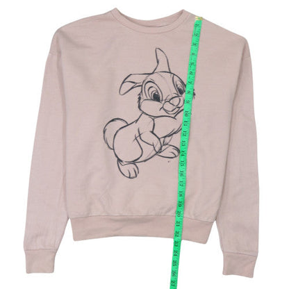 Womens UK Size S Disney Beige Pullover Sweatshirt