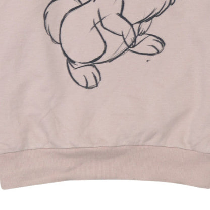 Womens UK Size S Disney Beige Pullover Sweatshirt