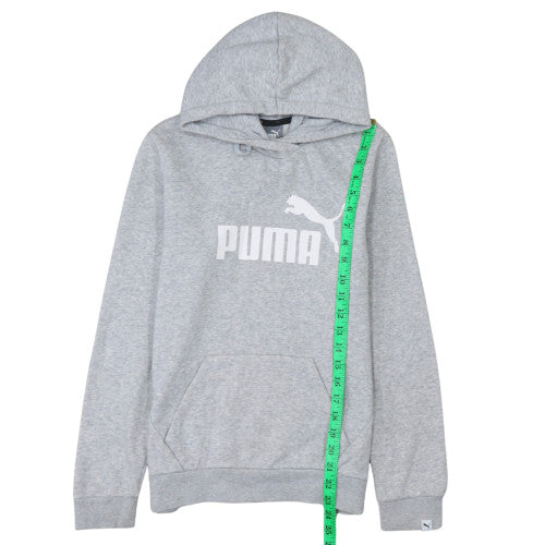 Mens UK Size M PUMA Grey Pullover Hoodie